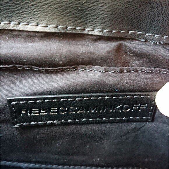 Rebecca Minkoff blabk Saddle Leather Crossbody Bag - Picture 6 of 14